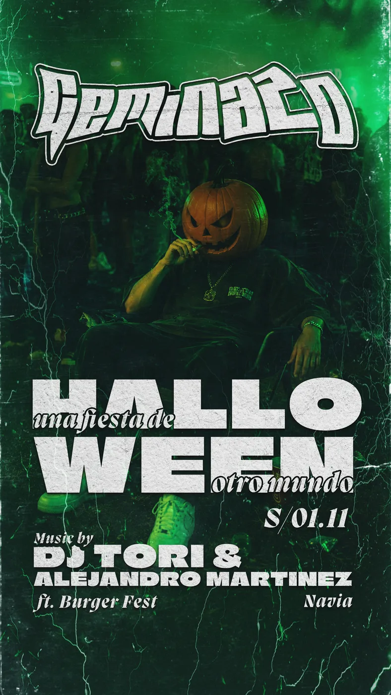 Cartel · Halloween una fiesta de otro mundo
